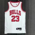 75th Anniversary Chicago Bulls White Jersey No.23