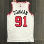 75th Anniversary Chicago Bulls White Jersey No.91 - Image 2