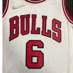 75th Anniversary Chicago Bulls White Jersey No.6 - Image 3