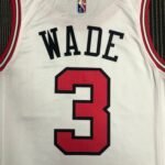 75th Anniversary Chicago Bulls White Jersey No.3 - Image 5