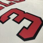 75th Anniversary Chicago Bulls White Jersey No.3 - Image 6