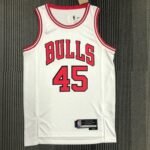 75th Anniversary Chicago Bulls White Jersey No.45