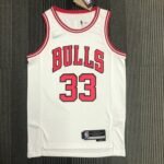 75th Anniversary Chicago Bulls White Jersey No.33