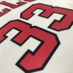 75th Anniversary Chicago Bulls White Jersey No.33 - Image 6