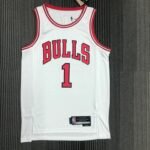 75th Anniversary Chicago Bulls White Jersey No.1
