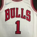 75th Anniversary Chicago Bulls White Jersey No.1 - Image 7