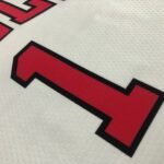 75th Anniversary Chicago Bulls White Jersey No.1 - Image 8