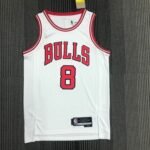 75th Anniversary Chicago Bulls White Jersey No.8