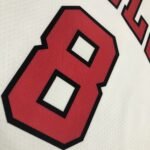 75th Anniversary Chicago Bulls White Jersey No.8 - Image 8