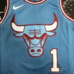 Chicago Bulls Blue Jersey No.1 - Image 3