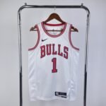 23 Season Chicago Bulls White Jersey No.1