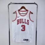 23 Season Chicago Bulls White Jersey No.3