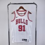 23 Season Chicago Bulls White Jersey No.91