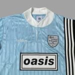 95/96 Oasis Boltmakers Arms Blue Retro Jersey - Image 3