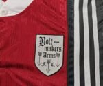 95/96 Oasis Boltmakers Arms Red Retro Jersey - Image 3