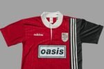 95/96 Oasis Boltmakers Arms Red Retro Jersey - Image 4