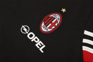 2003/04 AC Milan Retro Short Sleeves Training Jersey - Black - Image 6