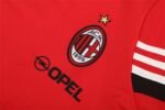 2003/04 AC Milan Retro Short Sleeves Training Jersey - Red - Image 6