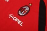 2005/06 AC Milan Retro Short Sleeves Training Jersey - Red - Image 6