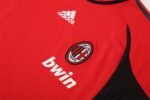 2006/07 AC Milan Retro Short Sleeves Training Jersey - Red - Image 5