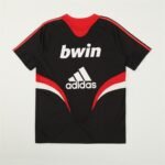 2008/09 AC Milan Retro Short Sleeves Training Jersey - Black - Image 2