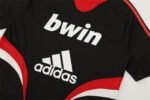 2008/09 AC Milan Retro Short Sleeves Training Jersey - Black - Image 4