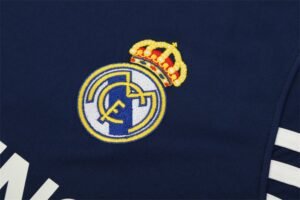 2003/04 Real Madrid Retro Short Sleeves Training Jersey - Blue - Image 3