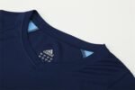 2003/04 Real Madrid Retro Short Sleeves Training Jersey - Blue - Image 10