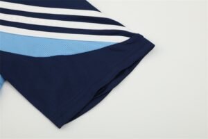 2003/04 Real Madrid Retro Short Sleeves Training Jersey - Blue - Image 11