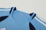 2005/06 Real Madrid Retro Short Sleeves Training Jersey - Blue - Image 3
