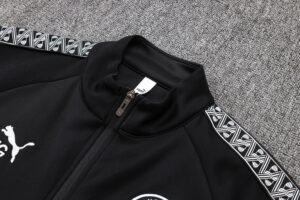 Man City 25/26 Full Zipper Training Suit Black - Image 6