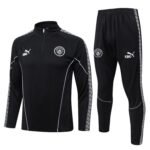 Man City 25/26 Half Zipper Training Suit Black