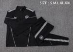 Man City 25/26 Half Zipper Training Suit Black - Image 3