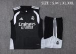 Real Madrid 2526 Sleevesless Training Suit Black - Image 3