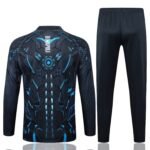 Adult/ Kids 2526 Napoli Full zipper Training Suit Gray - Image 2
