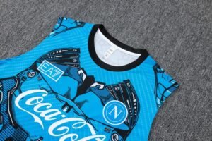 Naples 25/26 Sleevesless Training Suit Blue - Image 7
