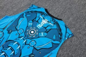 Naples 25/26 Sleevesless Training Suit Blue - Image 9