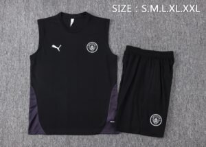 Man City 25/26 Sleeveless Training Suit D25229 - Image 3