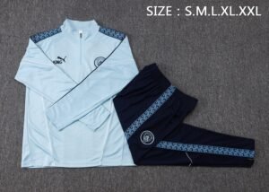 Man City 25/26 Half Zipper Training Suit B25148 - Image 3