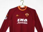 Retro Roma 00/01 Home Jersey Long Sleeves S-XXL - Image 5