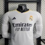 Player Version Real Madrid 2023/24 Home Jersey Long Sleeves S-XXL - Image 3