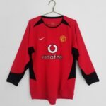 Retro  Manchester United 2002/04 Home Red Long Sleeves