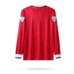 Retro Manchester United 1992-93 Home With Pacthes Long Sleeves - Image 2