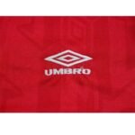 Retro Manchester United 1992-93 Home With Pacthes Long Sleeves - Image 9
