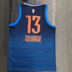 Oklahoma City Thunder Blue STRIPE  No.13 George - Image 2