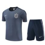 Short Sleeves England Training Suit - Gray