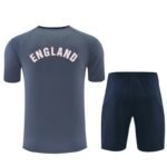 Short Sleeves England Training Suit - Gray - Image 2