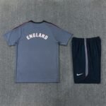 Short Sleeves England Training Suit - Gray - Image 4