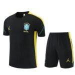 Short Sleeves Brazil Training Suit - Black - Image 2