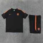 Short Sleeves Netherlands Training Suit - Black - Image 3